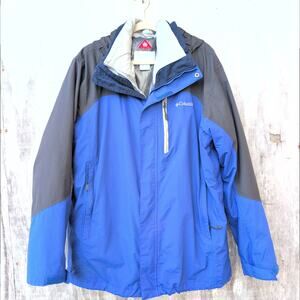 Columbia Omni Heat Interchange Removable Liner & Hood Men's XL Blue/Black